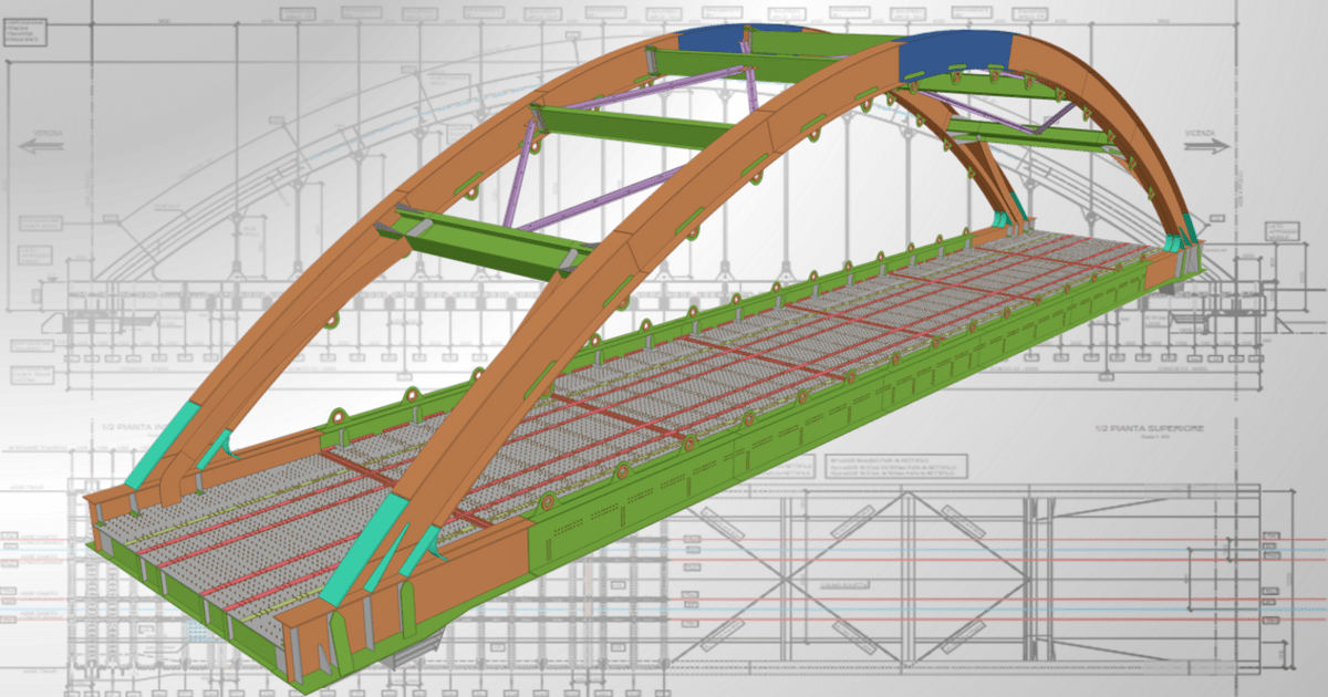 Arched Steel bridges Verona – Padua HS/HC line